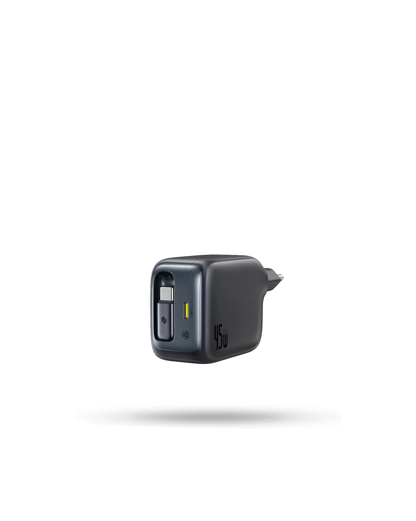 45W USB C Ladegerät, Baseus Enercore Charger mit USB C Kabel, iPhone iPad Ladegerät, PPS-Schnellladen Netzteil für iPhone 17/16/15/14/13/12 Pro Max Air, Samsung Galaxy S25, Pixel, Ausziehbaren Kabel