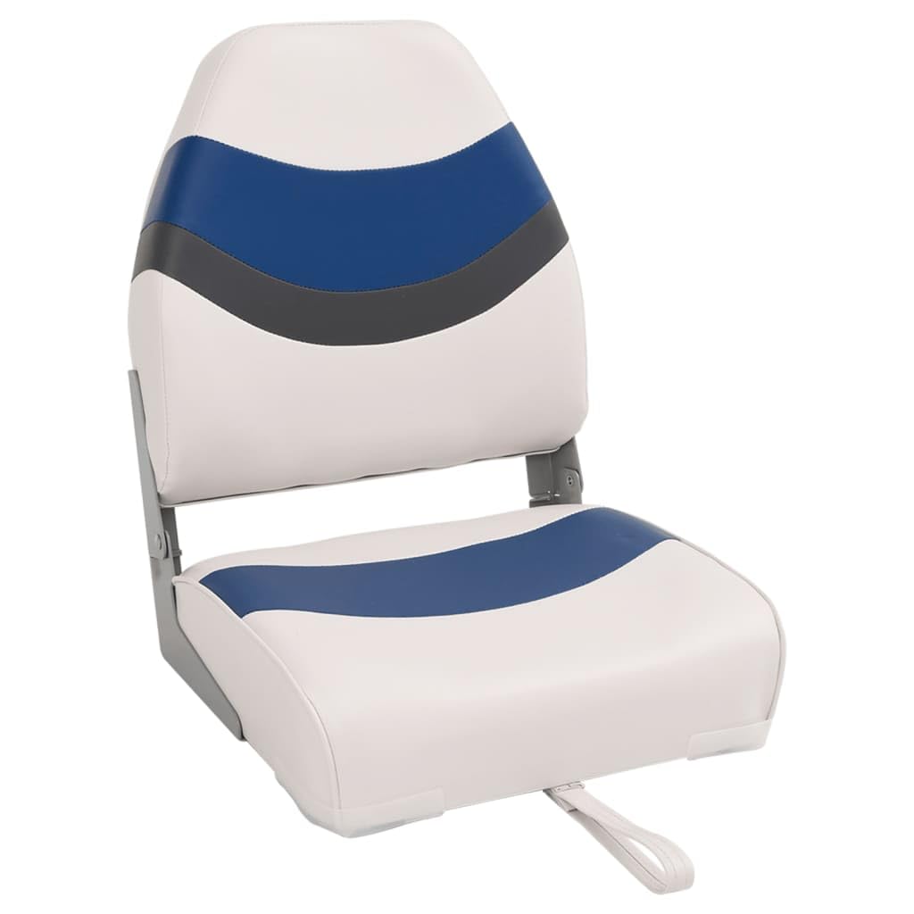 Lechnical Sedile per Barca con Schienale Alto Pieghevole 44x38x55 cm-4012130