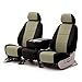 Coverking Custom Fit Seat Cover Designed for Select GMC Models: 1 Row, Neosupreme Fabric, Tan with Black Sides