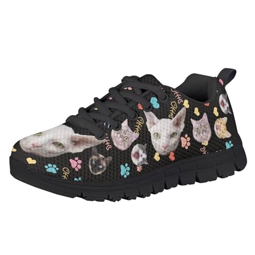 GIFTPUZZ Unisex-Child Athletic Running Shoes Breathable Lightweight Shoes for Hiking Walking Sports Travel Jogging3