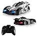 Produktbild QUN FENG Ferngesteuertes Auto Ferngesteuertes Stunt Auto RC elektrische Wand Klettern Racing Fahrzeug perfekt für Kinder Jungen (schwarz)