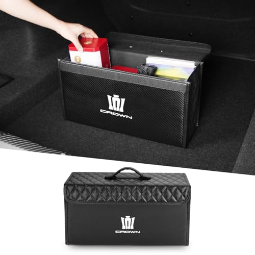 クラウン 専用車 トランク 収納 ボックス CROWN 専用 クラウン CROWN 17系 18系 20系 200系 210系 220系 シリーズ 車用 収納ケース ツールボックス 大容量 折り畳み可能 防汚 滑り止め 蓋付き 雑貨収納(クラウン 専用,カ