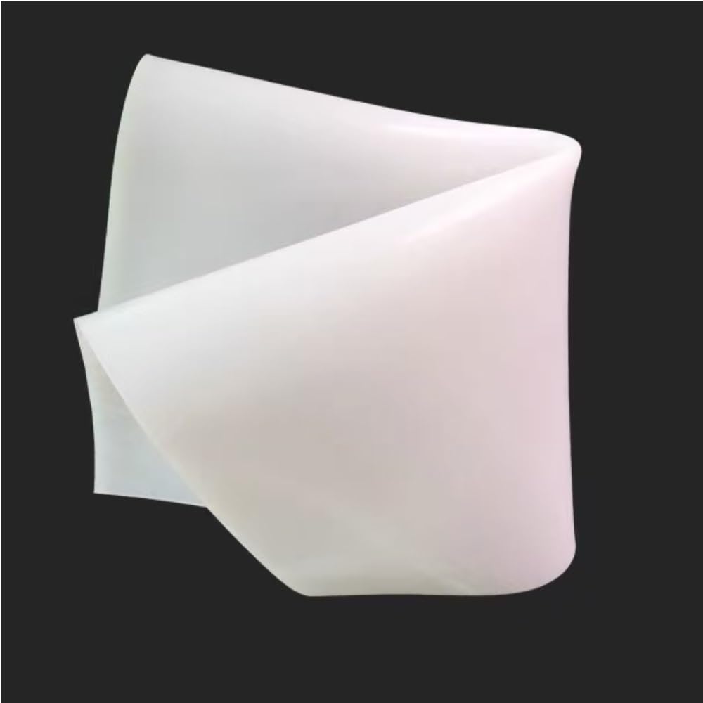 1 placa de silicona blanca de 50-1000 mm de largo, almohadilla de goma de silicona semitransparente, lámina fina for modelo(500 * 1000 * 1MM)