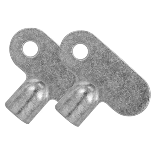 HOMSFOU 2 Piezas Herramientas De Fontaneria Llave Para Purgar El Radiador Trinquete Clips De Cenefa Ocultos Cuenca Grifo Llaves Del Radiador Compresor Levantamiento Silver Aleación De Zinc