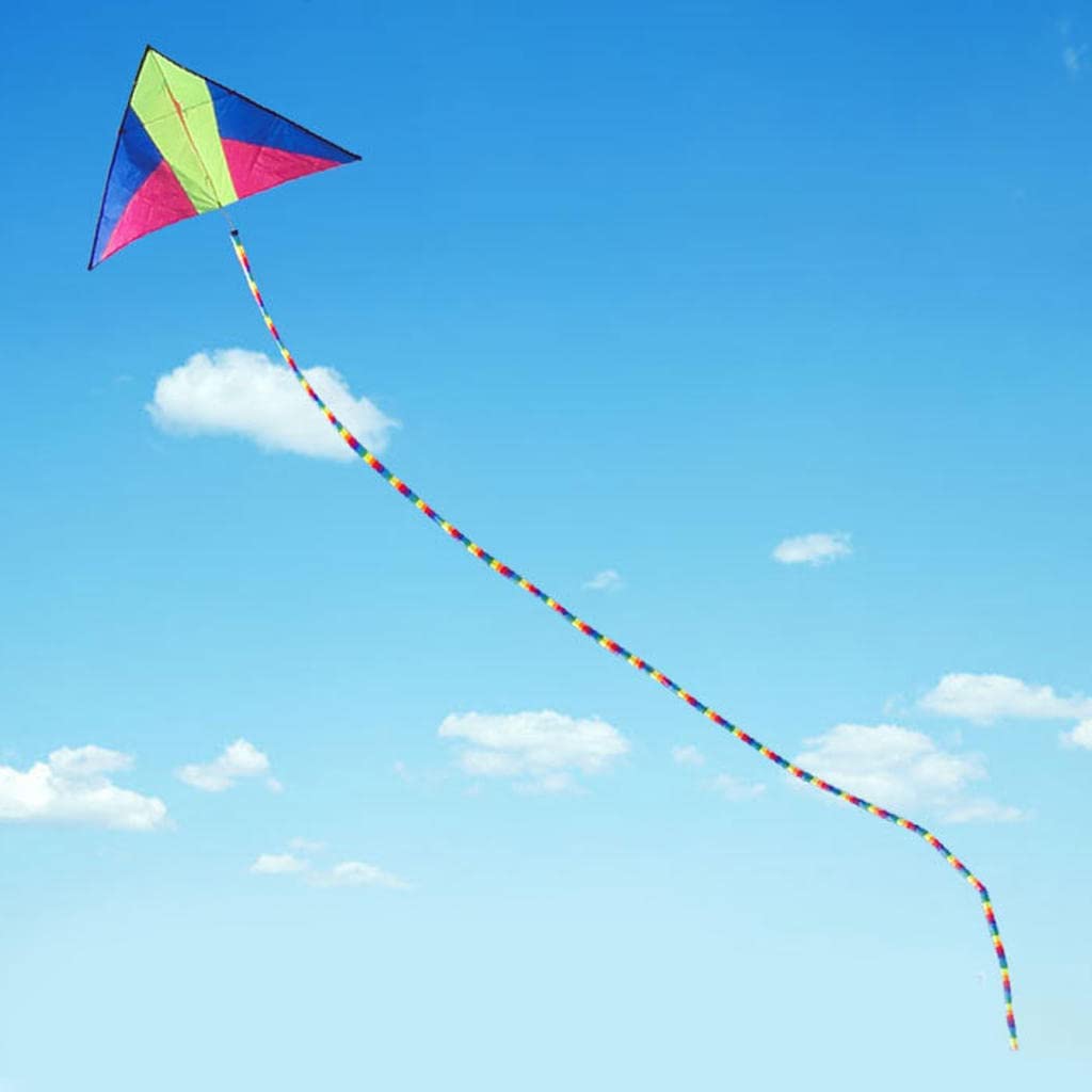 zalati Kite Tube Tail 10 m/32.8Feet Windsock con stile arcobaleno per drone RC, aquiloni, spettacoli aerei, volo acrobatico