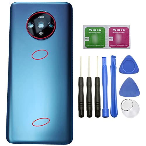 Ubrokeifixit for OnePlus 7T Housing Rear Glass Back Door Cover Replacement/Adhesive for OnePlus 7T HD1900 HD1901 Dual SIM 6.55