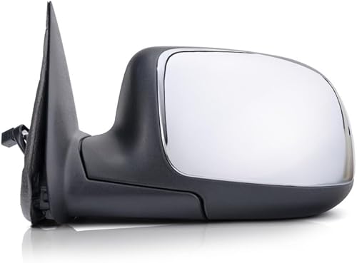Miniatura 2 de Para Chevy Silverado 1500 1999 2000 2001 2002 lado del conductor del espejo | Power View sin calefacción | con cubierta texturizada cromada plegable