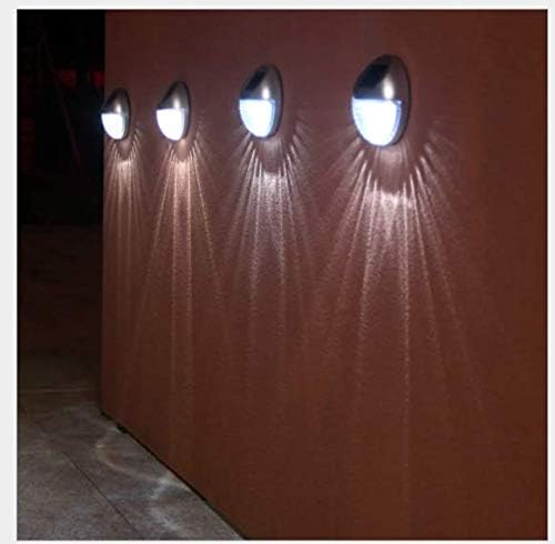 spot on dealz Solar Powered Pack of 10 Fence, Wall Outdoor Lights Garden