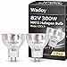Wadoy FH-S 82V 300W Projector Bulb 2 Pack, Multi-Mirror MR13 GX5.3 Base Compatible with Apollo Kodak 4400 4600 5000 5200 48157 FH-S/A Overhead Projectors Stage Studio Lighting Lamp