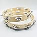 2 pcs 10 inch Tambourine, DaKuan Tambourines for Adults and Tambourine Ring, Metal Bell, Percussion Musical Instruments, Hand Drum, Music Education, Party, KTV(Wooden Single Row)
