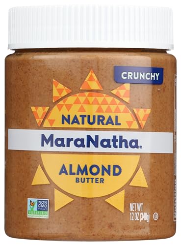 MaraNatha Natural Crunchy Almond Butter, No Stir, 12 Ounce Jar
