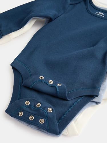 Marks & Spencer 5er‑Pack Unisex Baby Langarm‑Bodys für Mädchen und Jungen, Aus Reiner Baumwolle (Größe 62–98)
