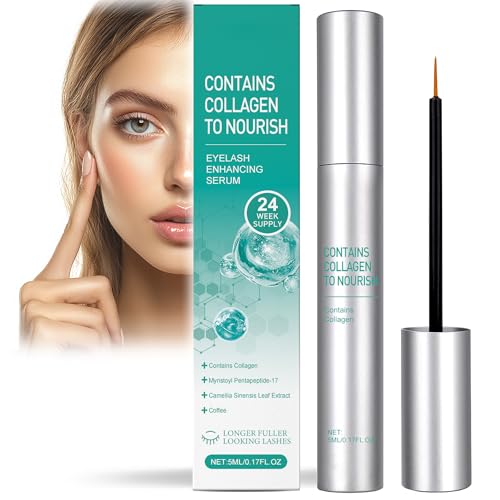 Serum Pestañas Crecimiento, Tratamiento Alargador para Pestañas y Cejas，Suero Potenciador De Crece PestañAs Y Cejas, Crea PestañAs Largas,Gruesas y Hermosas (5 ML)