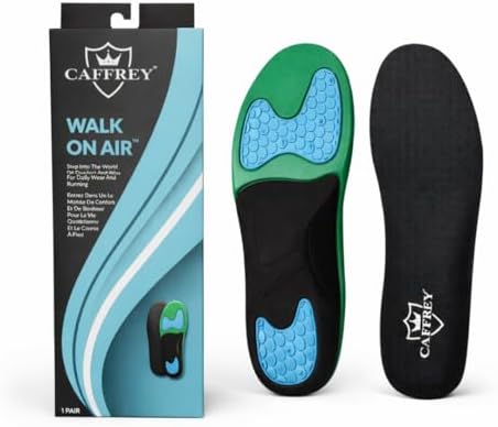Caffrey Walk on Air Orthopedic Insoles with Gel Forefoot and Heel...