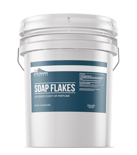Earthborn Elements Soap Flakes 5 Gallon Bucket, Homemade Laundry Detergent, Unscented