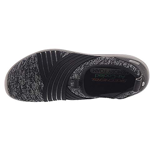 Skechers Sport Arya Women's Slip On 6.5 B(M) US Black-Charcoal
