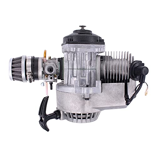 HouYeen Carburador para mini moto minimoto de 2 tiempos, 49 cc, carburador completo del motor, kit completo de metal
