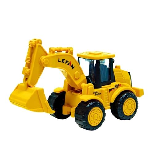 Image of Unbreakable Construction Vehicles for Kids Pretend Play Toy Trucks Bulldozer Play Set Building Vehicles Set for Kids 3-14 Years Excavator (168-51) - Multicolor