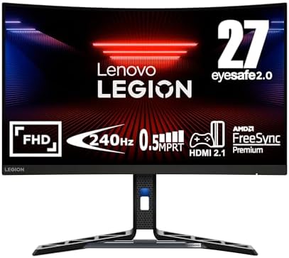 Lenovo Legion R27fc-30 - Monitor Gaming Curvo de 27'' FullHD con ...
