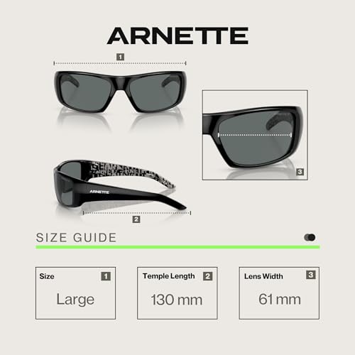 ARNETTE Hot Shot AN4182 Rectangle Sunglasses for Men +BUNDLE with ACCESSORY EYEWEAR KIT3