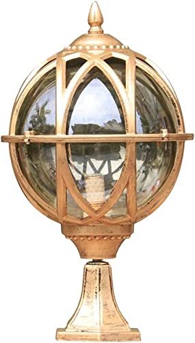 Farolas exteriores impermeables que solucionan la oscuridad en jardines con estilo antiguo