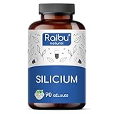 Silicium Organique Raibu   667mg   90 gélules pour 3 mois   100% naturel, extrait de bambou   Sans additifs, testé en laboratoire, vegan   Raibu