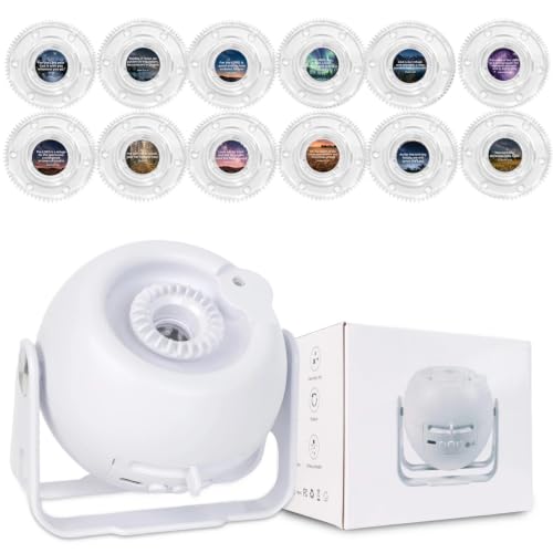 XYSMZS Bible Verses Projector Night Light, Project Bible Verses on Walls or Ceilings, Includes 12 Interchangeable Discs,Help Children Live by The Truth of God’s Word, Bible Education for Kids