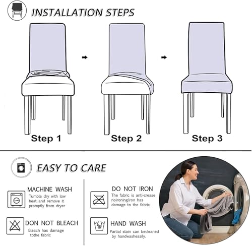 Housses de chaise de salle à manger imperméables pour protéger vos sièges - 8
