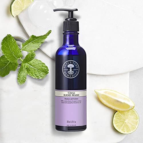Neals Yard Remedies Citrus Hand Wash  Pump or No Pump | Organic Hand Soap with Orange, Lemon and Grapefruit Essential Oils | Vegan Hand Wash Made with Organic Ingredients | 200ml