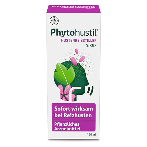 Phytohustil Hustenreizstiller Sirup, die pflanzliche Soforthilfe bei Reizhusten, entzndungshemmende und regenerierende Effekte, 150 ml
