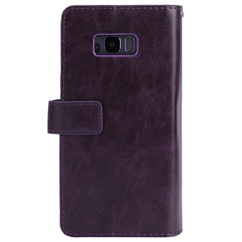Uposao Cover Galaxy S8 Plus Custodia Pelle, Retro