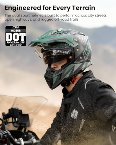 ILM 3-in-1 Modular Dual Sport Helmet