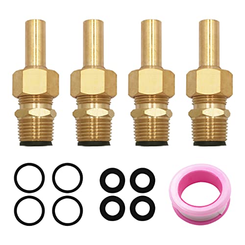 Swimming Pool Spa Brass Deck Jet Nozzle 590041 R0560400 Replacement for Zodiac Deck Jet Water Design-1/2 NPT,4 Pack