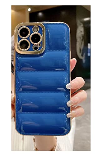 Image of TELETEL for Apple iPhone 12 Premium Shiny Soft Silicon Designer Back Cover Case for for Apple iPhone 12 (Blue)
