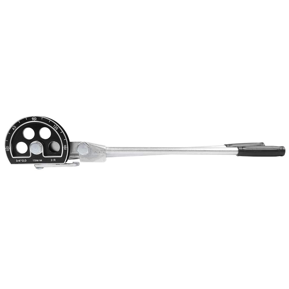 Outil à Main de Cintreuse de Tuyaux de 19 Mm 3/4 Pouces 180 ° en Acier + Alliage D'Aluminium Cintreuse de Tubes Manuelle de Haute dureté pour Plier des Tubes en Cuivre et en