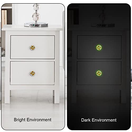 Lot de 4 boutons ronds à rayures noires et blanches pour tiroir de commode