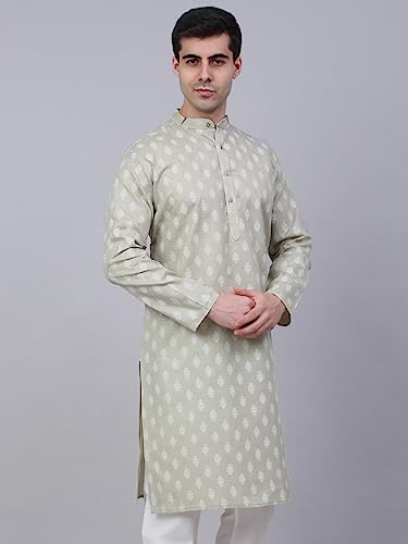 Image of Jompers Men's Cotton Regular Fit Casual Kurta