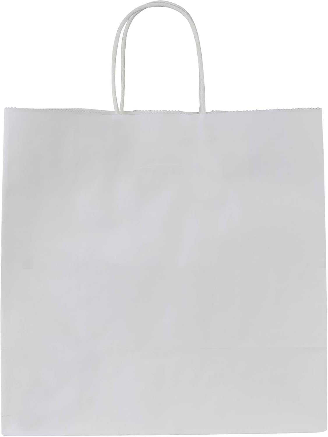 PAICUIKE 50 Pcs White Kraft Paper Bags with Handles, 11x6x11 Inch Shopping Gift Bags for Valentine’s Day, Retail, Parties, Weddings, Birthdays, Gift Packaging - Image 5