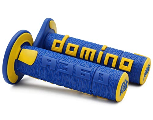 Domino Racing A360 Dirt Bike Grips Blue Yellow