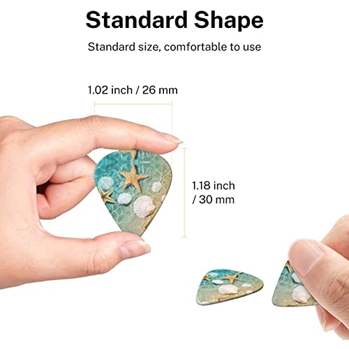 Sea Shell Starfish Lot de 6 médiators pour guitare acoustique, guitare électrique, basse, ukulélé – fins, moyens et… - Les Beatles, Paul McCartney, John Lennon, RIngo Starr, George Harrison Sea Shell Starfish Lot de 6 médiators pour guitare acoustique, guitare électrique, basse, ukulélé – fins, moyens et… – Image 8
