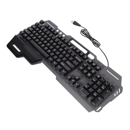 Clavier USB pour café ou maison Healeved rétroéclairé et silencieux à 104 touches confortables