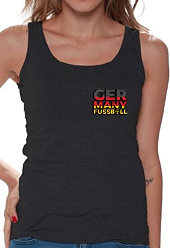 Awkward Styles Germany Soccer Tank Top Women Germany 2018 Germany Fussball Gifts Black S