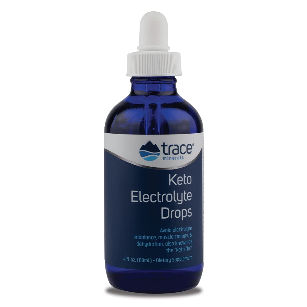 Trace Minerals Keto Electrolyte Drops - Support Muscle & Nerve Health - Electrolyte Nutrition Supplement to Aid Hydration & Fitness - Exercise Supplement with Magnesium - 4 fl oz (24 Servings)