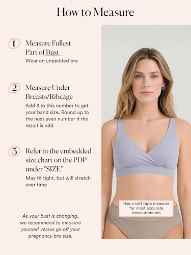 Image of HATCH The Dream Feed Nursing & Sleep Bra, Stretchy & Wireless with Crossover Pull-Down Design for Breastfeeding