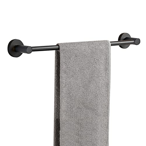 Porte-serviette acier inoxydable noir mat LWX 50 cm : élégance et finition haut de gamme