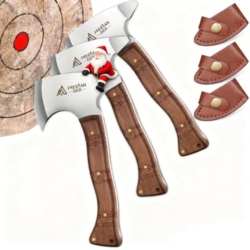 Freelander Beil Axt Set 3-teilig, 20CM Camping Beil Kleine Leichte, Full...