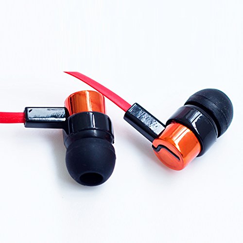 Generic Noodle Headband Grand Bass Red In-ear Hearphone Earbuds With Mic