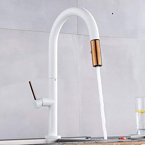 Robinet de cuisine de luxe en laiton rotatif pour évier haut de gamme