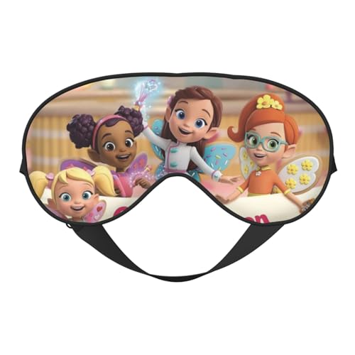Máscara para dormir con dibujos animados de Butter-Bean's Cafe, antifaz para dormir con filtro de luz para niños, niñas y mujeres, para viajes, siestas, oficinas, aviones, casas, para dormir de noche