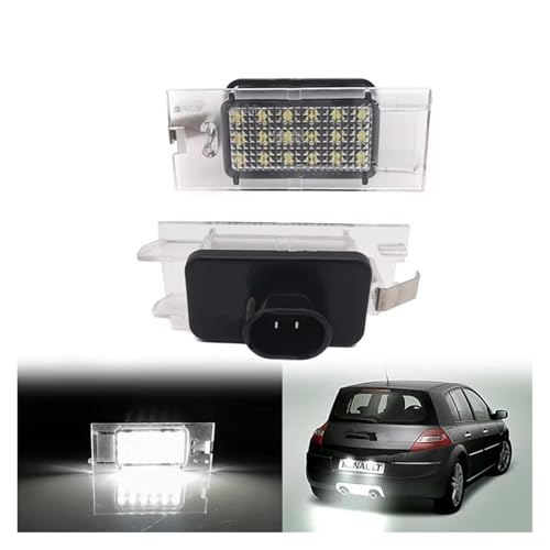 Luz LED de matrícula para Clio Megane Laguna 2 uds 2